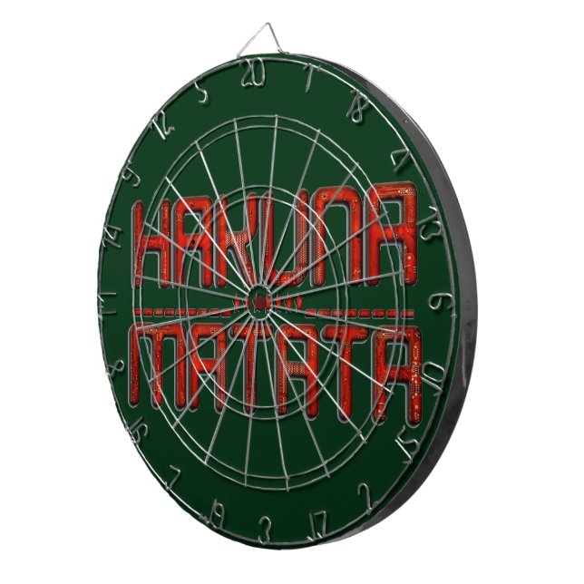 Tabla Dardos Texto Incrível e Impressionante de Matata Red Haku (Frente Direita)