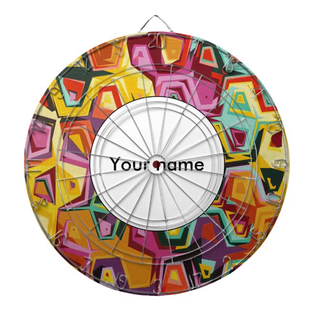 Tabla Dardos Textura de orifícios coloridos (Frente)