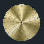 Tabla Dardos Textura Dourada mínima metálica brilhante<br><div class="desc">A textura elegante de ouro metálico brilhante escovou a aparência de alumínio. Design minimalista simples e moderno.</div>