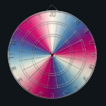 Tabla Dardos Textura metálica brilhante<br><div class="desc">Textura metálica brilhante com reflexo vermelho e azul. Design simples e elegante minimalista.</div>