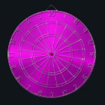 Tabla Dardos Textura Metálica Rosa Maciça Minimalista<br><div class="desc">Textura metálica rosa-quente elegante,  com aspecto de alumínio escovado. Design minimalista simples e moderno.</div>