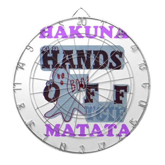 Tabla Dardos TGIF Hakuna Matata Mãos De Cabeça Engraçada (Frente)