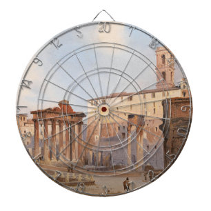 Tabla Dardos The Ancient Roman Forum (por Ippolito Caffi)