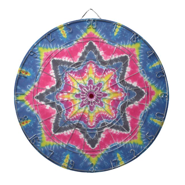 Tabla Dardos Tie Tie Dye da Escola Antiga (Frente)