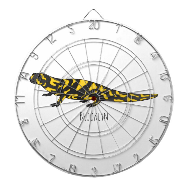 Tabla Dardos Tiger salamander cartoon (Frente)