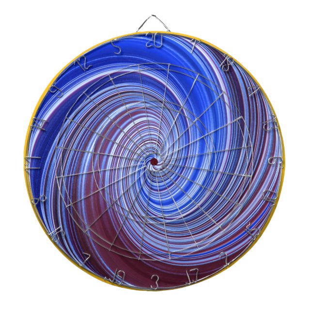 Tabla Dardos Tinta com Redemoinho de Luz Azul (Frente)