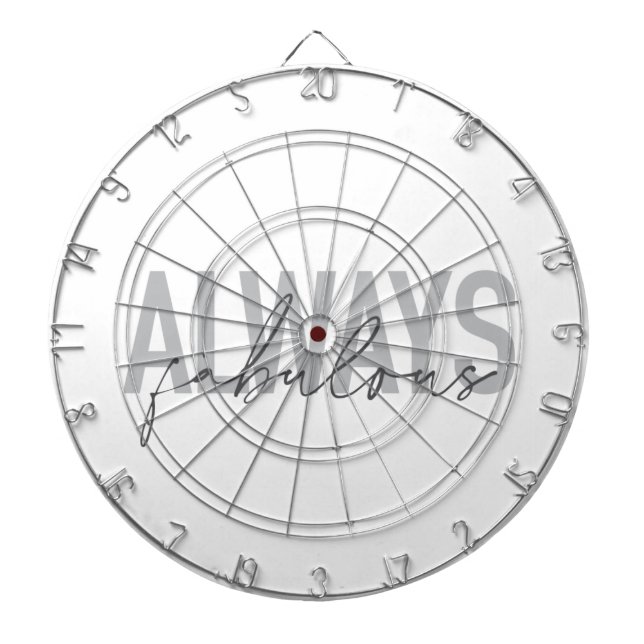 Tabla Dardos Tipografia moderna, simples, moderna, sempre fabul (Frente)