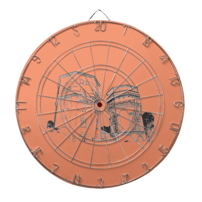 Tabla Dardos Torres de Água de Grodno na Bielorrússia (Frente)