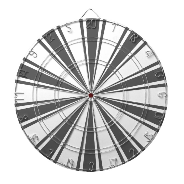 Tabla Dardos Torres de sol preto e branco retrorreflectores (Frente)