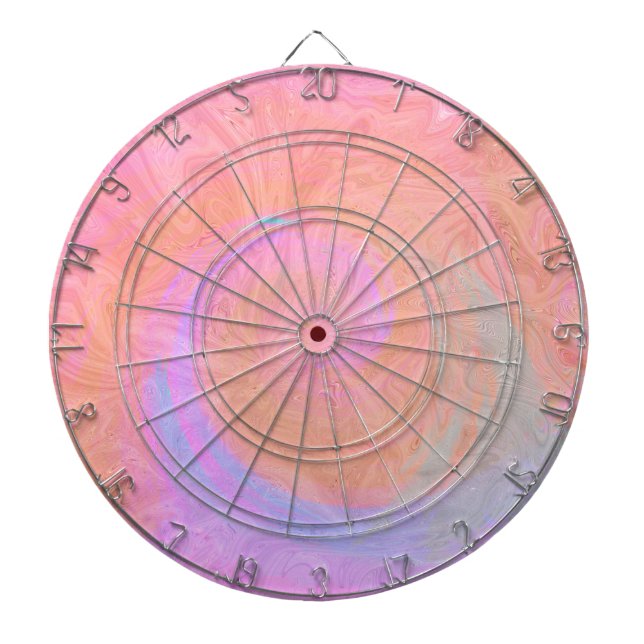 Tabla Dardos Trendy Pink Blue Marble Modern (Frente)
