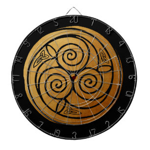 Tabla Dardos Triple Celtic Knot Swirl Mandala