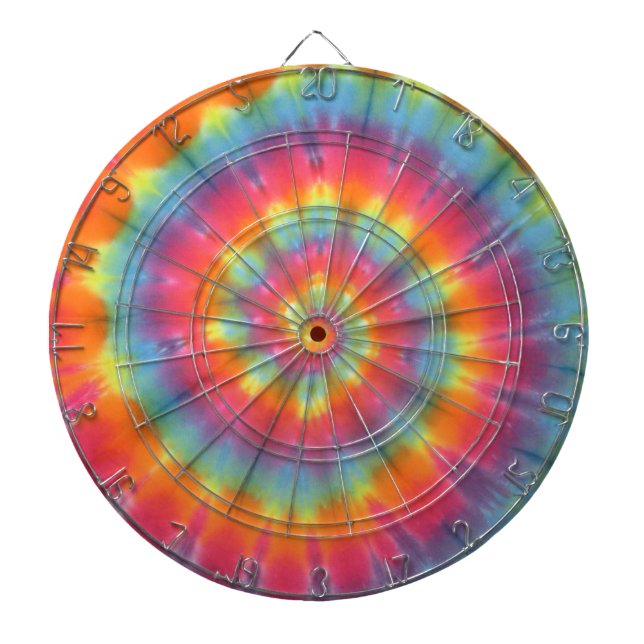 Tabla Dardos Trippy Spiral Tie Dye (Frente)