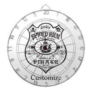 Tabla Dardos Troço_Troço Do Troço De Bebida Pirata De Rum