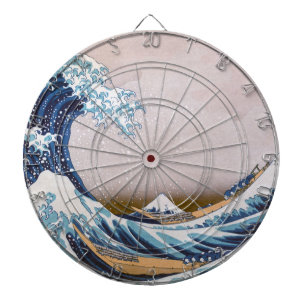 Tabla Dardos Tsunami - Grande Onda ao largo de Kanagawa Japão p