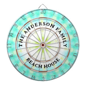Tabla Dardos Turquoise Tie Dye Beach House