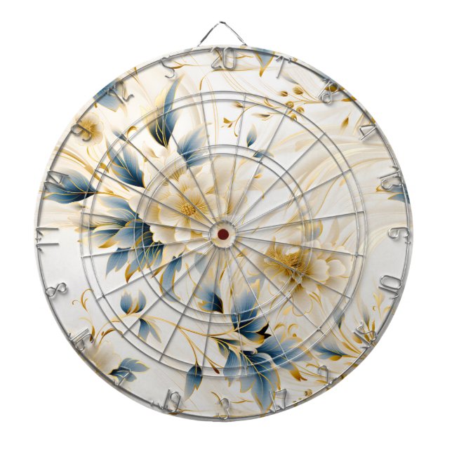 Tabla Dardos Uma Série de Design Floral de Casamento 1 (Frente)