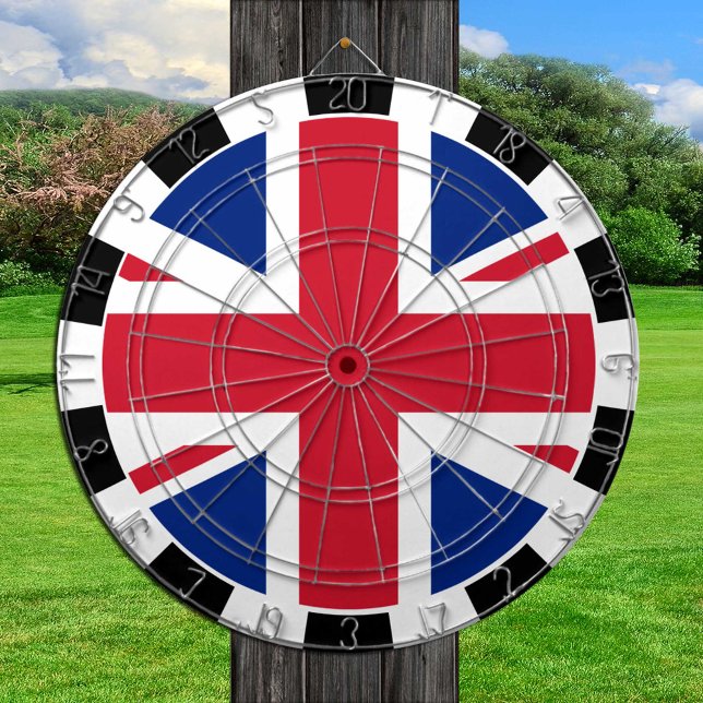 Tabla Dardos Union Jack Dartboard & British Flag / jogo Reino U (Criador carregado)
