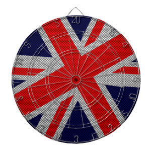 Tabla Dardos Union Jack vibrante no impressão do estilo da