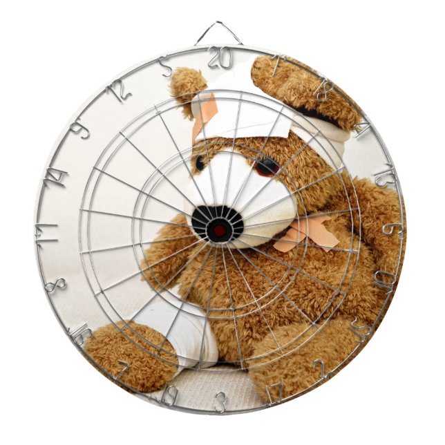 Tabla Dardos urso de pelúcia animal personalizado (Frente)