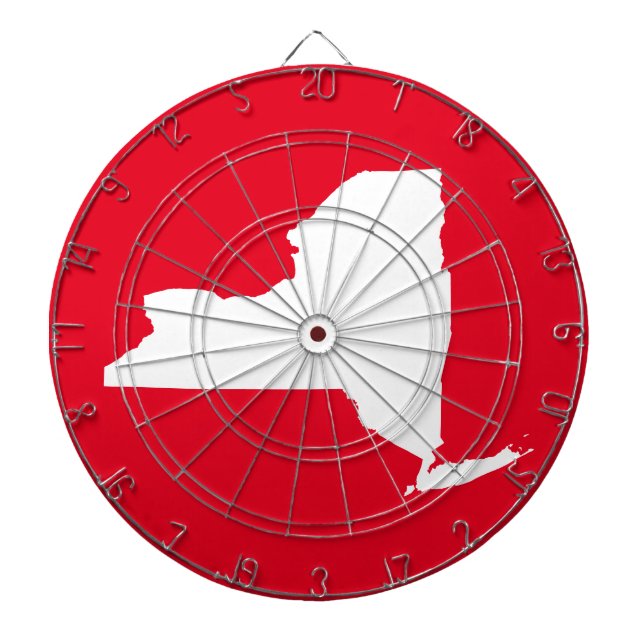 Tabla Dardos Vermelho e Branco Nova York (Frente)