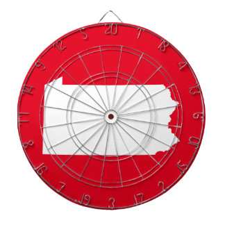 Tabla Dardos Vermelho e Branco Pensilvânia