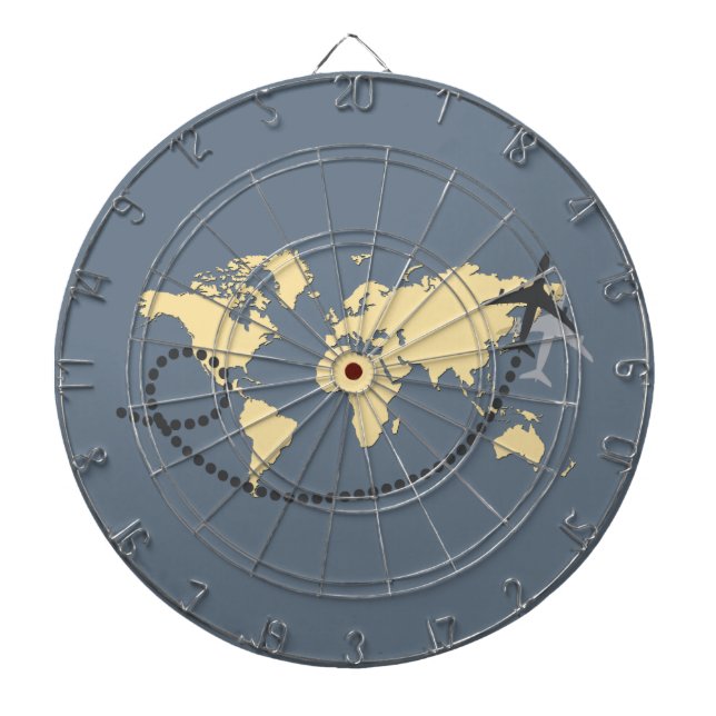 Tabla Dardos viagem de Vamos da ilustração mundial (Frente)