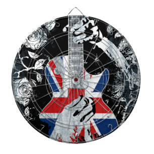 Tabla Dardos Vida BRITÂNICA da guitarra da música