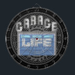 Tabla Dardos Vida de garagem personalizada<br><div class="desc">Um prato de arte legal e personalizável para a garagem. Aproveite!</div>