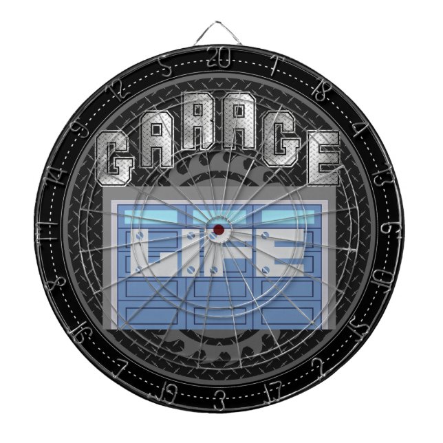 Tabla Dardos Vida de garagem personalizada (Frente)