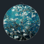 Tabla Dardos Vincent Van Gogh Almond Blossoms Dark Teal<br><div class="desc">Artista: Vincent Van Gogh Título: Almond Blossoms mudou de cor</div>