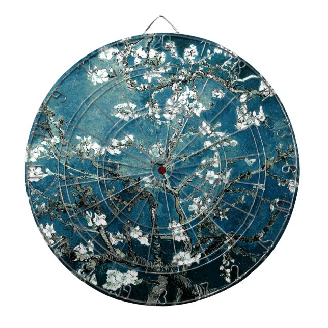 Tabla Dardos Vincent Van Gogh Almond Blossoms Dark Teal (Frente)
