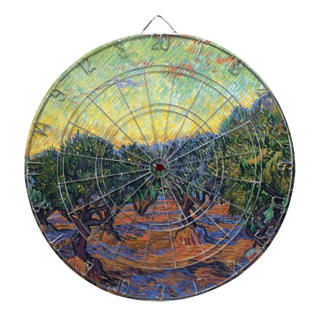 Tabla Dardos Vincent Van Gogh Oliveira Impressionismo Arte (Frente)