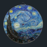 Tabla Dardos Vincent Van Gogh Starry Night Vintage<br><div class="desc">Vincent Van Gogh Starry Night Vintage Dart Board</div>