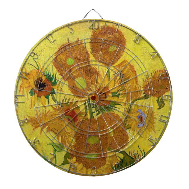 Tabla Dardos Vincent van Gogh - Vase com Quinze Girassóis (Frente)