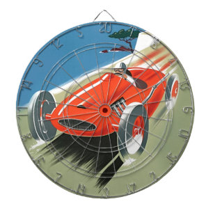 Tabla Dardos Vintage Auto Racing