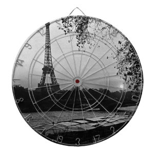 Tabla Dardos Vintage France Paris Eiffel torre sunset