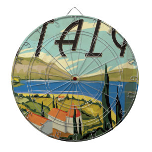 Tabla Dardos Vintage Poster italiano