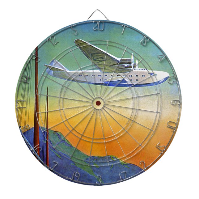 Tabla Dardos Vintage Transpacific Viagem (Frente)