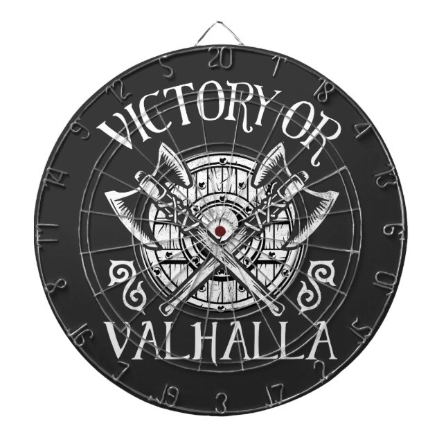 Tabla Dardos Vitória ou Valhalla - Escudo e Ax (Frente)