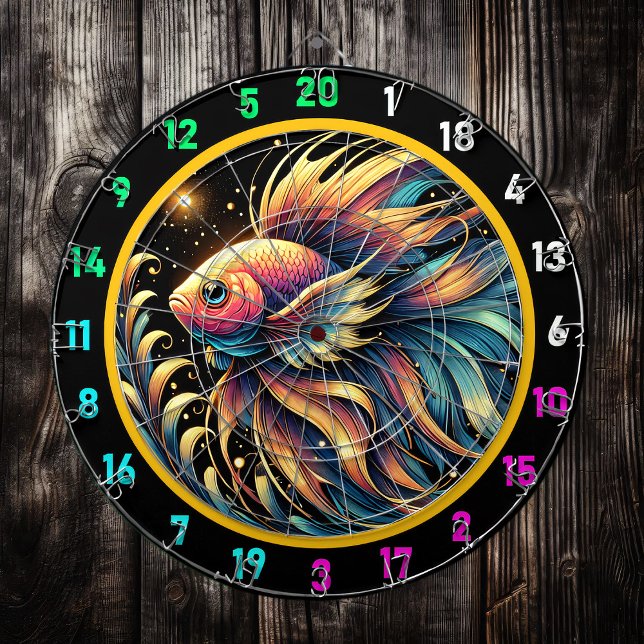 Tabla Dardos Vivid Betta Fish Dartboard Charm (Criador carregado)
