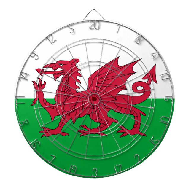 Tabla Dardos Welsh Flag (País de Gales) (Welsh Dragon) (Frente)