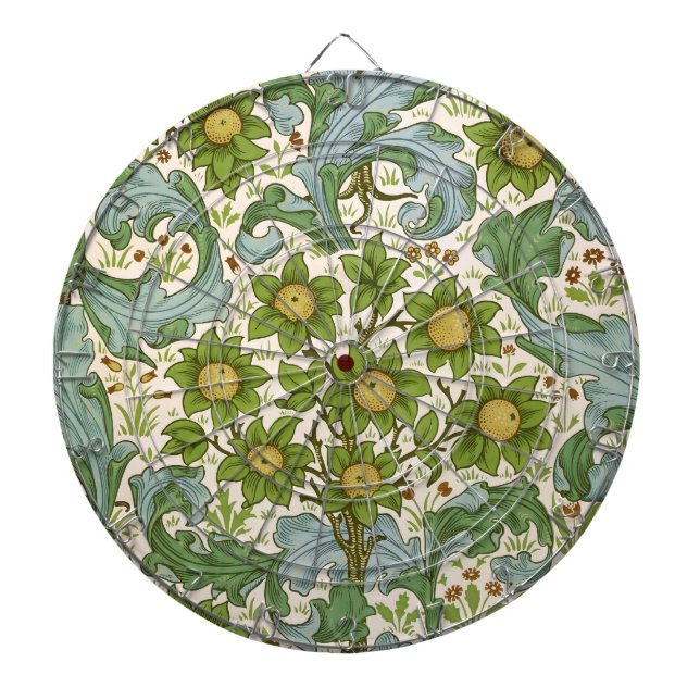 Tabla Dardos William Morris' Orchard Pattern Art Nouveau (Frente)