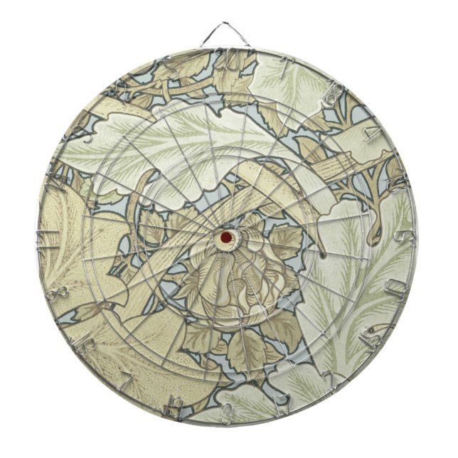 Tabla Dardos William Morris Rua James Acanthus Wallpaper (Frente)