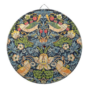 Tabla Dardos William Morris Strawberry Thief Padrão Floral