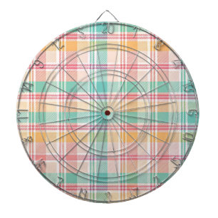 Tabla Dardos Xadrez Escocês Multicolorido