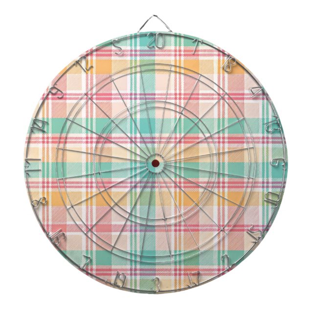 Tabla Dardos Xadrez Escocês Multicolorido (Frente)