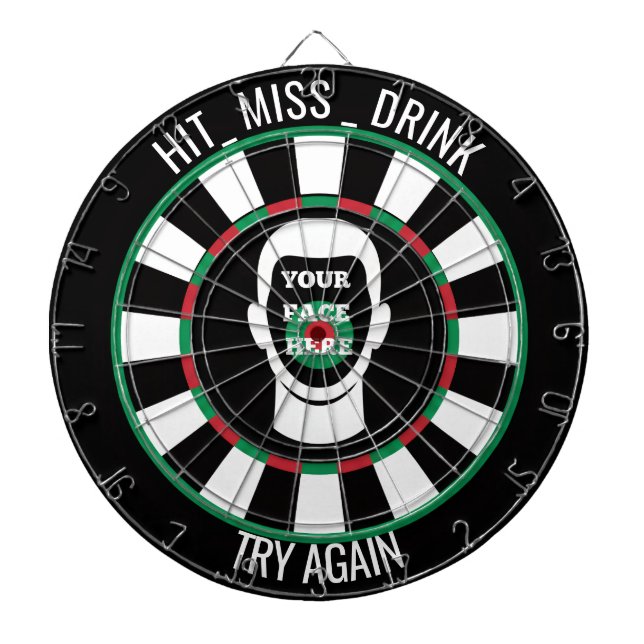 Tabla Dardos Your Face Here Dartboard  Funny Drinking Dartboard (Frente)