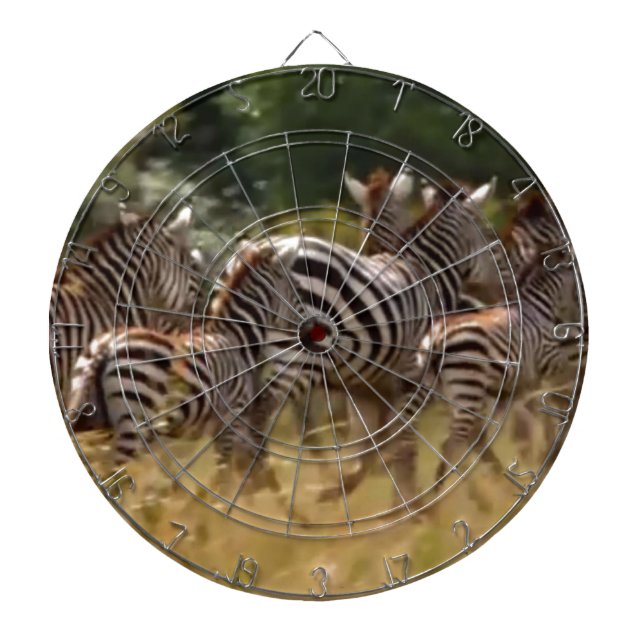 Tabla Dardos Zebras em Movimento: Uma Viagem de Mil Milhas (Frente)