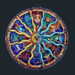 Tabla Dardos “Zodíaco”<br><div class="desc">"Zodiac" no conselho de dardo resistente.</div>