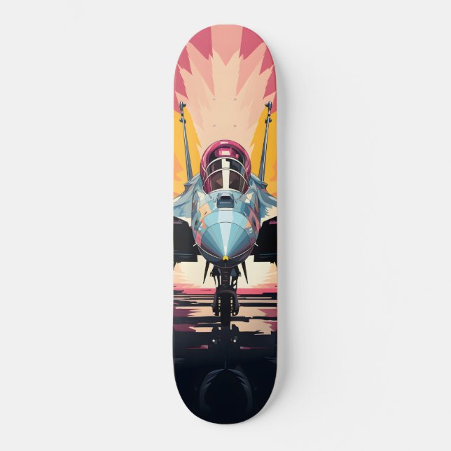 Tabla de Skate Aeronave Interceptora Militar (Frente)